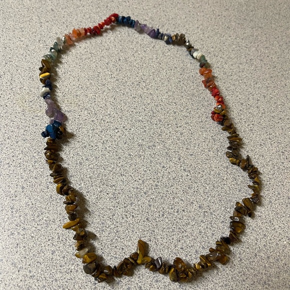 Extra long stone bead necklace - Picture 5 of 5